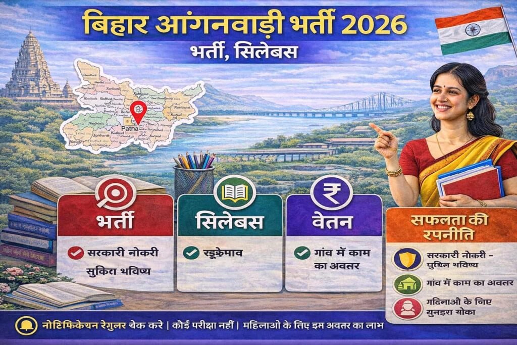 Bihar Anganwadi Recruitment 2026: Vacancy, Syllabus Hindi